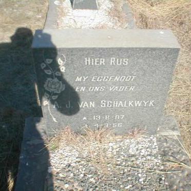 SCHALKWYK A.J., van 1887-1956