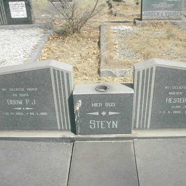 STEYN Douw P.J. 1905-1990 &amp; Hester A.J. DU TOIT 1905-1988