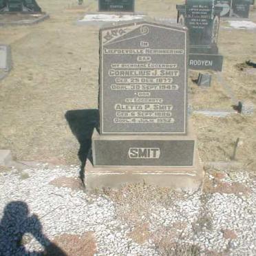 SMIT Cornelius J. 1877-1949 &amp; Aletta P. 1888-1952