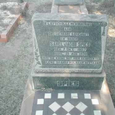 SPIES Sarel Jacob 1867-1930