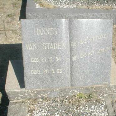 STADEN Hannes, Van 1934-1966