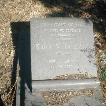 TALJARD Sara S. geb MARÉ 1890-1964