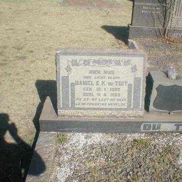 TOIT Daniel E.K., du 1883-1969