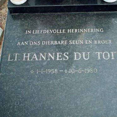 TOIT Hannes du 1958-1980