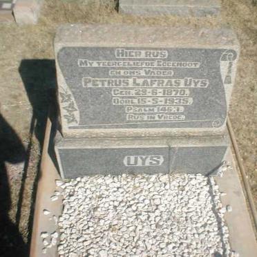 UYS  Petrus Lafras 1870-1935