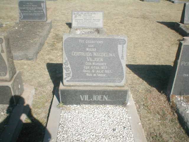 VILJOEN Gertruida Magdalena Mahoney 1877-1957