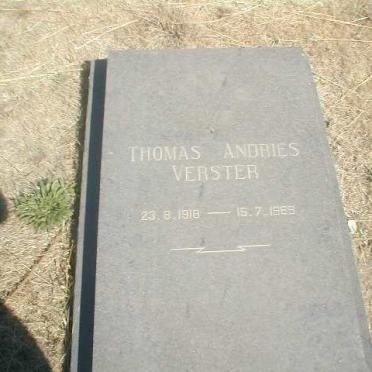VERSTER Thomas Andries 1918-1969