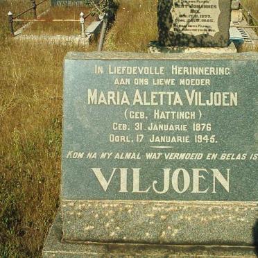 VILJOEN Maria Aletta (HATTINGH)