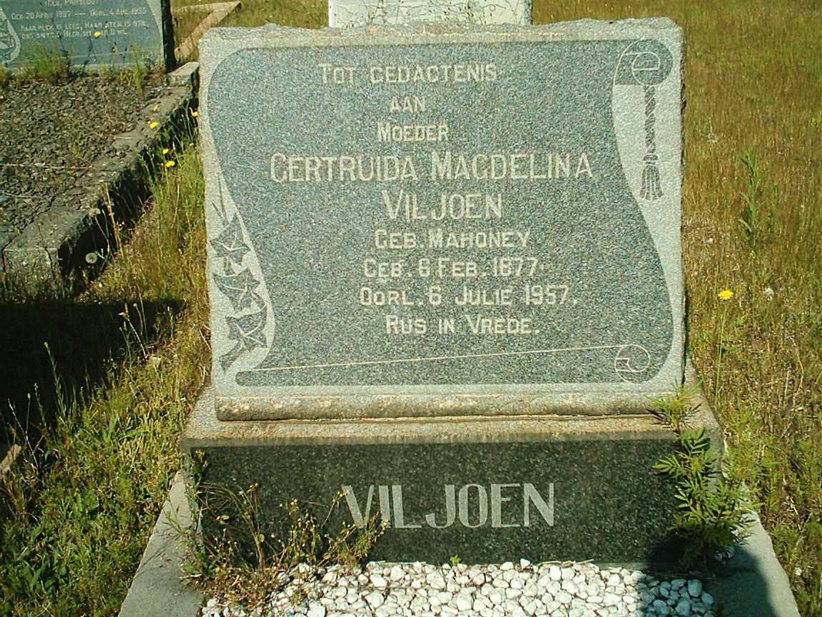 VILJOEN Gertruida Magdalena (MAHONEY)