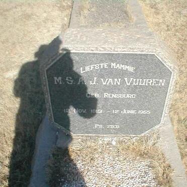 VUUREN M.S.A.J., van, geb. RENSBURG 1913-1955