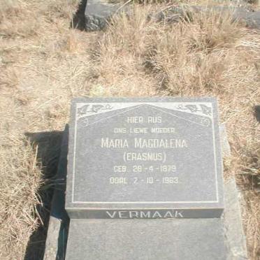 VERMAAK Maria Magdalena geb. ERASMUS 1879-1963