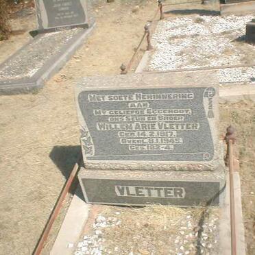 VLETTER Willem Arie 1917-1945