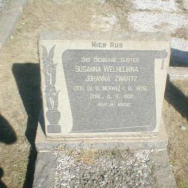 ZWARTZ Susanna Welhelmina Johanna 1878-1937