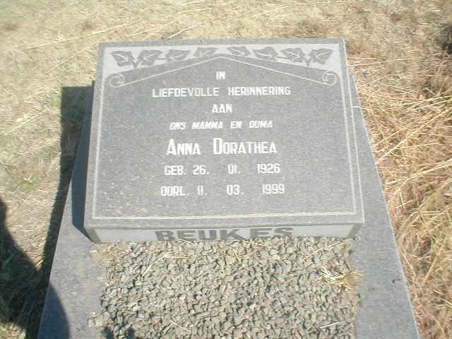 BEUKES Anna Dorathea 1926-1999