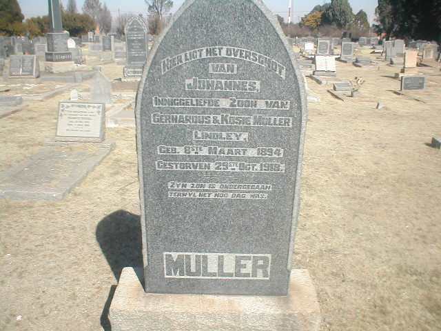 MULLER Johannes 1894-1918