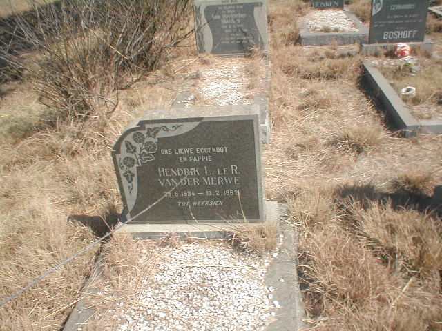 MERWE Hendrik L. LE R., van der 1934-1962