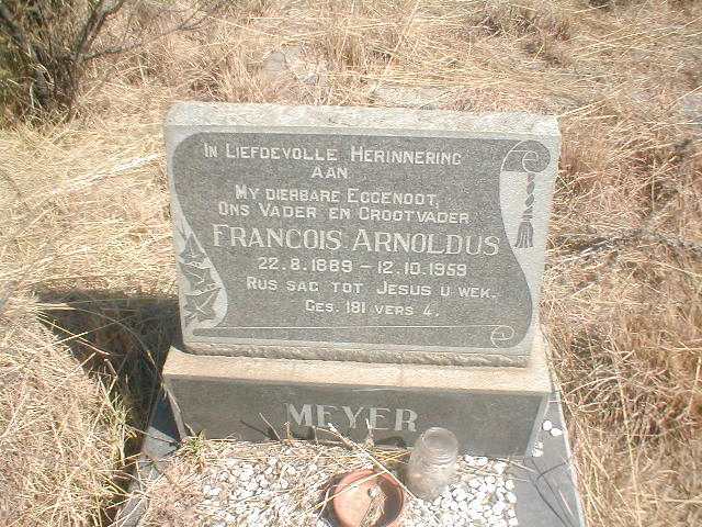 MEYER Francois Arnoldus 1889-1959