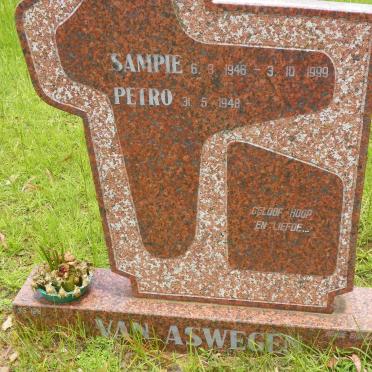 ASWEGEN Sampie, van 1946-1999 &amp; Petro 1948-