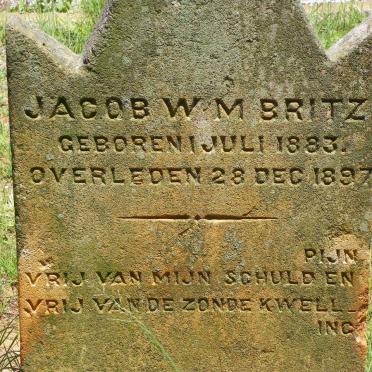 BRITZ Jacob W.M. 1883-1897