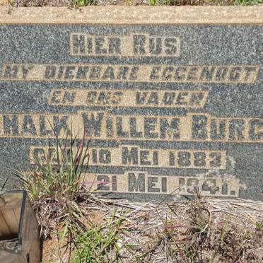 BURGER Schalk Willem 1883-1941