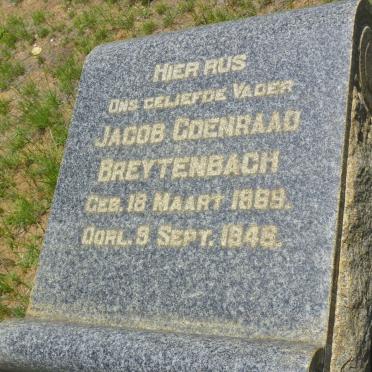 BREYTENBACH Jacob Coenraad 1869-1946