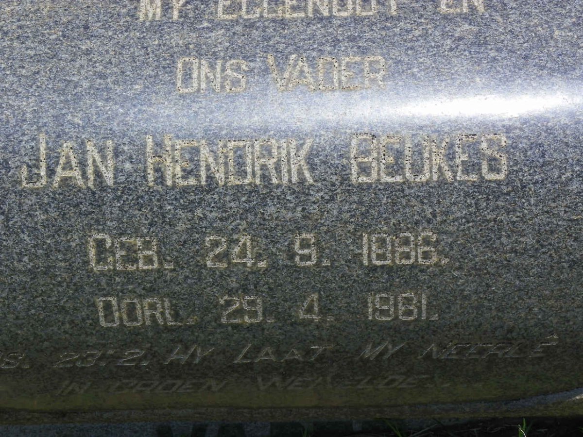 BEUKES Jan Hendrik 1886-1961 & Rachel Catharina Johanna Maria VILJOEN 1889-1986