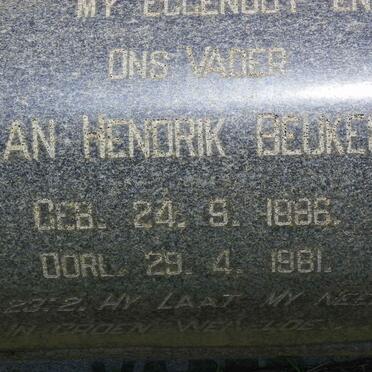 BEUKES Jan Hendrik 1886-1961 &amp; Rachel Catharina Johanna Maria VILJOEN 1889-1986