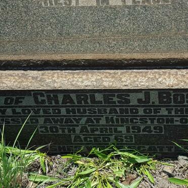 BOSSERT Charles J. -1949 &amp; Ruth Saul 1877-1941