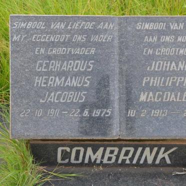 COMBRINK Gerhardus Hermanus Jacobus 1911-1975 &amp; Johanna Philippina Magdalena 1913-1992