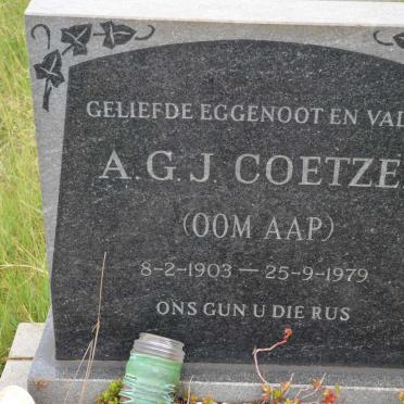 COETZEE A.G.J. 1903-1979