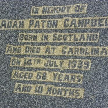 CAMPBELL Adam Paton -1939