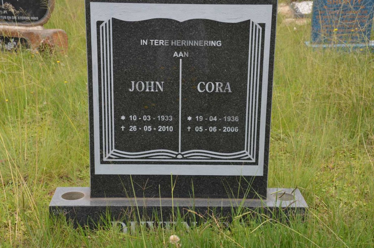 DUVENAGE John 1933-2010 & Cora 1936-2006