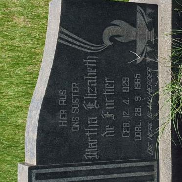 FORTIER Martha Elizabeth, de 1924-1965