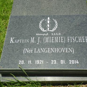 FISCHER A.C. 1919-1990 &amp; M.J. LANGENHOVEN 1921-2014