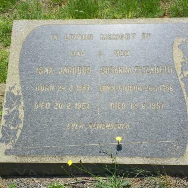 HEERDEN Isak Jacobus, van 1887-1957 &amp; Susanna Elizabeth GIBSON 1886-1957