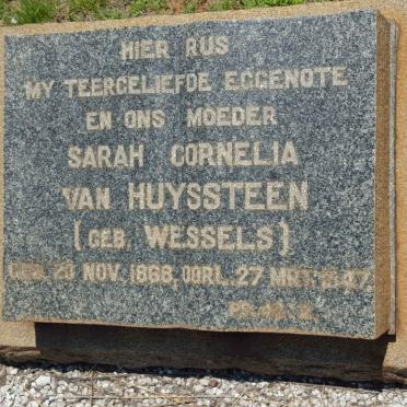 HUYSSTEEN Sarah Cornelia, van nee WESSELS 1868-1947
