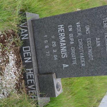 HEEVER Hermanus A., van den 1904-1977