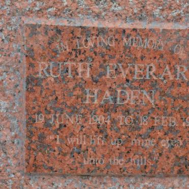 HADEN Ruth Everard 1904-1992