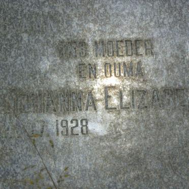 HEERDEN Barend Jacobus, van 1921-1995 &amp; Johanna Elizabeth 1928-