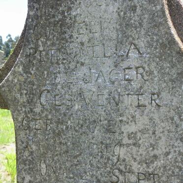 JAGER Cornelia Petronella, de nee VENTER 1909-1929