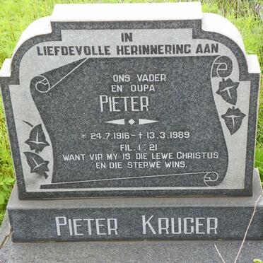 KRUGER Pieter 1916-1989 &amp; Hester Helena Louisa 1916-1982