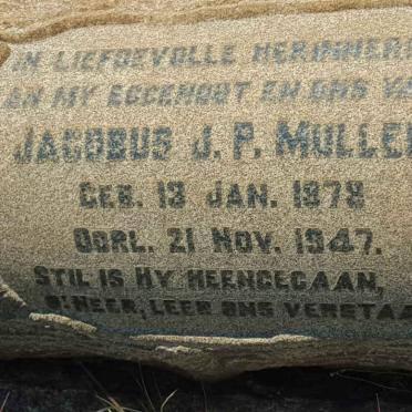MULLER Jacobus J.P. 1878-1947