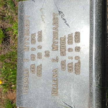 MYNHARDT Gerald F. 187?-1938 &amp; Helena E. SMOOK 1881-1956