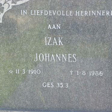 MERWE Izak Johannes, van der 1910-1986 &amp; Susanna Johanna Hermiena 1913-1983