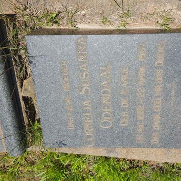 ODENDAAL Matthys Johannes 1877-1948 &amp; Cornelia Susanna nee DE LANGE 1882-1967