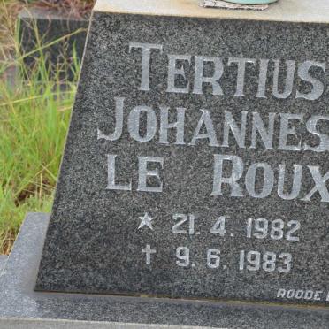ROUX Tertius Johannes, le 1982-1983