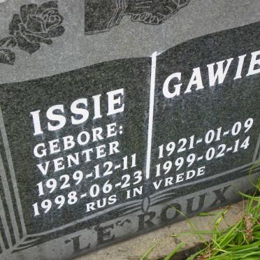 ROUX Gawie, le 1921-1999 &amp; Issie VENTER 1929-1998