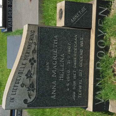 ROOYEN Anna Magrietha Helena, van 1950-1967