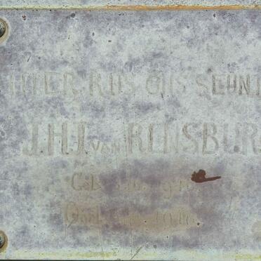 RENSBURG J.H., J. van 1946-1946