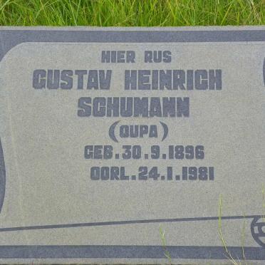 SCHUMANN Gustav Heinrich 1896-1981